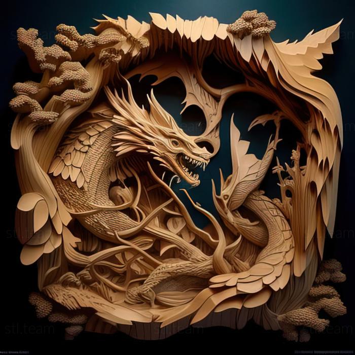 3D модель Шлях володарів драконів Дорога стати драконом Мас (STL)